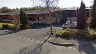 The JCB factory in Newtown