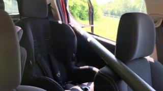 Pole in car