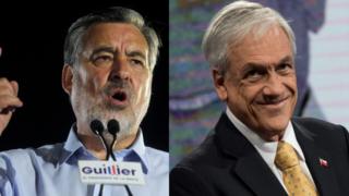 Alejandro Guillier y Sebastián Piñera.