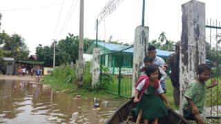 မြစ်ကြီးနားမြို့မှာ နှစ်ရက်ဆက်တိုက် မြစ်ရေတက်