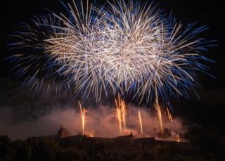 Fireworks Edinburgh Castle