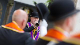 County Grand Orange Lodge at the Cenotaph.