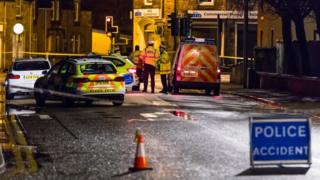 Scene of road traffic accident in Inverness