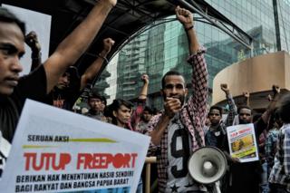 Unjuk rasa mahasiswa Papua