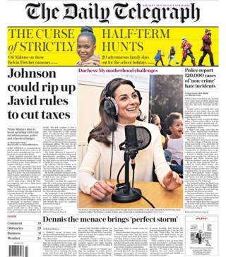 Telegraph front page