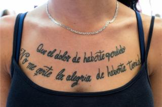 Tattoo on woman