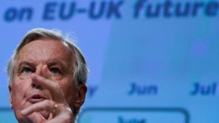 Michel Barnier setting out what the EU wants from trade talks