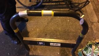 Cut bike rack