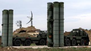 The S-400 missile system was deployed at Russia's Hmeimim airbase in Syria
