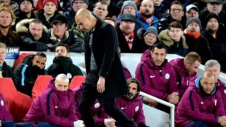 Pep Guardiola yatsiznwe bikomeye ku nshuro ya mbere muri Champions League nk'umutoza wa manchester City