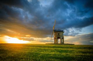 Sunset over Chesterton Windmill