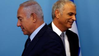 Benjamin Netanyahu and Moshe Kahlon - October 2018