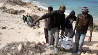 Refugiados muertos en Libia