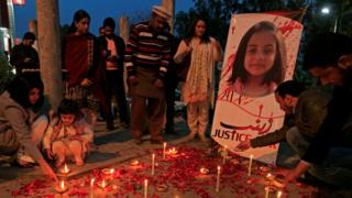 A candlelight vigil for Zainab in Islamabad