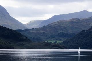 Hills above Ullswater in the Lake District, Cumbria