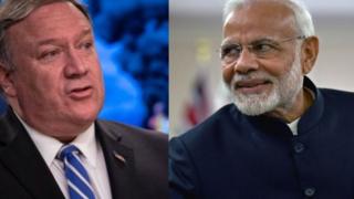 माइक पोम्पियो और मोदी
