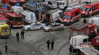 Так выглядела Сенная площадь после взрыва в питерском метро