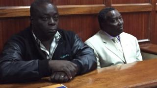 Pius Ochieng (Ibumoso) na Francis Paul (Iburyo) abari gukorwaho iperereza ku byaha bashijwa