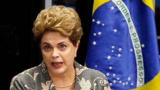 Dilma Rousseff habla ante el Senado