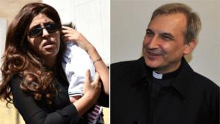 Francesca Chaouqui y monseñor Lucio Vallejo Balda
