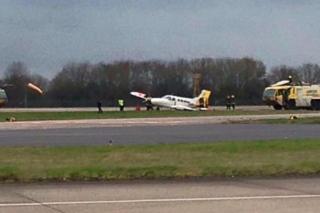 Plane on runway