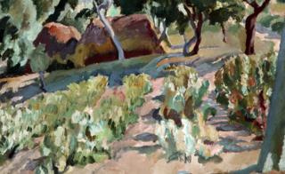 范妮莎·贝尔(Vanessa Bell)的《葡萄园》(The Vineyard )