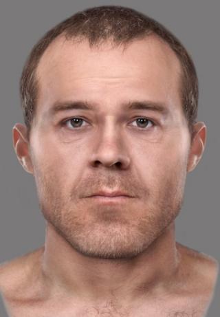 Forensically reconstructed face of John Howison