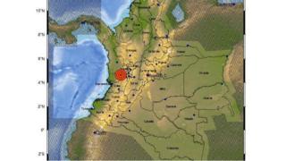 Mapa del sismo