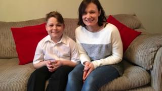 Matthew Pietrzyk and his mother Nicola