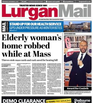 Lurgan Mail front page 03/11/17