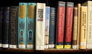 Books on shelf