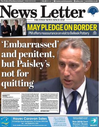 Front page of the News Letter on Friday