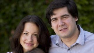 2014 file photo showing award-winning concert pianist Vadym Kholodenko and his wife Sofya Tsygankova