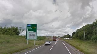The A477 near Red Roses in Carmarthenshire