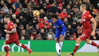 Ciyaartii dhexmartay Liverpool iyo Chelsea