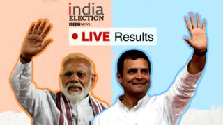 Lead Indian candidates Narendra Modi and Rahul Gandhi