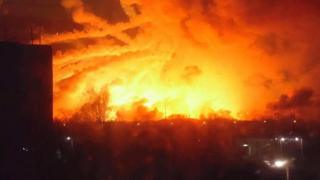 пожар на военном арсенале в Харьковской области