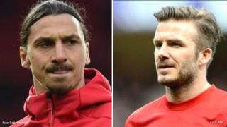 Zlatan Ibrahimovic and David Beckham