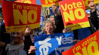 Campaigners in Scotland
