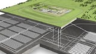 An artist's impression of a Geological Disposal Facility