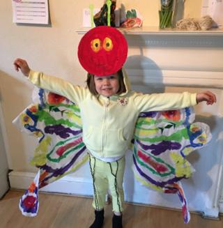 Betty from London is the Butterfly from Very Hungry Caterpillar