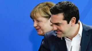 Angela Merkel ve Aleksis Çipras
