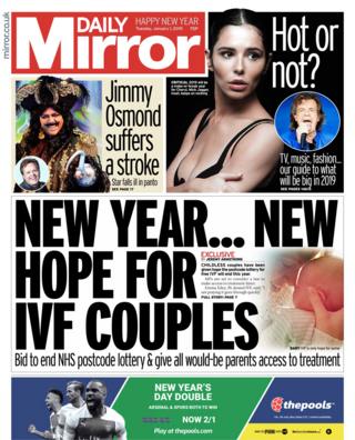 Newspaper headlines: Javid 'backs down' and new hope for IVF couples ...