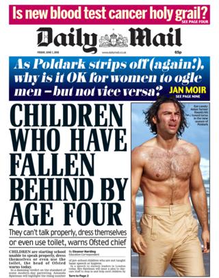 Daily Mail front page - 01/06/18
