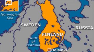 Ramani ya taifa la Finland ambapo raia 11 wa Somalia walishinda viti vya uwakilishi katika uchaguzi wa mabaraza
