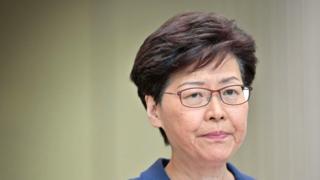 Carrie Lam, líder ejecutiva de Hong Kong.
