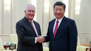 Rex Tillerson bertemu Xi Jingping