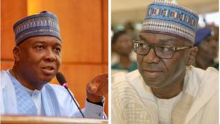 Bukola Saraki ati Abdulrahman Abdulrazak