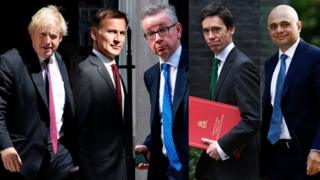 Five Tory candidates