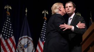 Eric Trump na babake rais wa Marekani Donald Trump